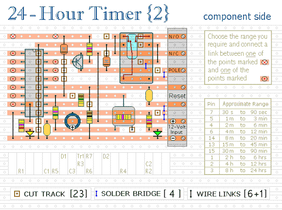 24 Hour Timer Circuit Diagram