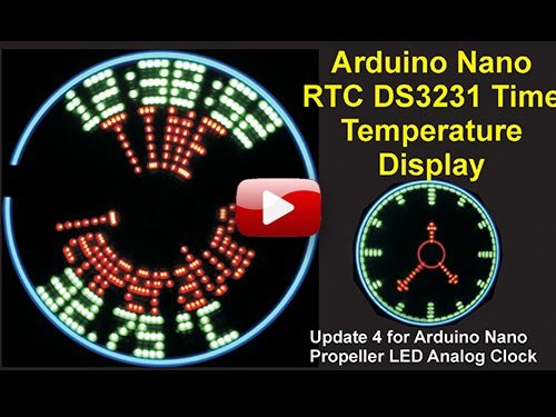 Arduino Nano RTC DS3231 Time Temperature Display
