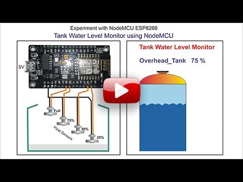 Experiment with NodeMCU: Water Level Monitor Demo