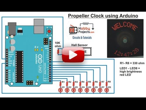 How to Make Propeller Clock Using Arduino Uno