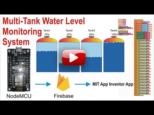 Multi Tank Water Level Monitoring System using Nodemcu