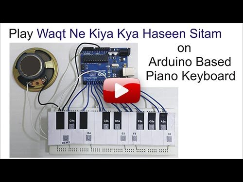 Play Waqt Ne Kiya Kya Haseen Sitam on Arduino based Piano keyboard