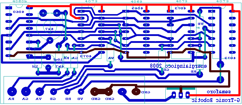 Traffic Light PCB Circuit Diagram