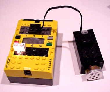 The RCX has a Visual Basic program that produces a 15kHz tone Diagram