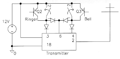 Modified transmitter circuit schematic diagram