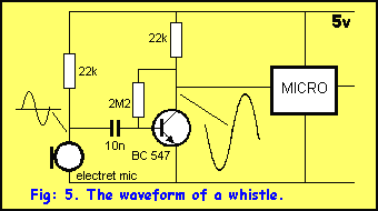 Waveform of a a Whistle Diagram