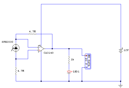 Infra Red Remote Control Tester Circuit Diagram