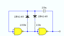 Simple Squarewave Oscillator Diagram