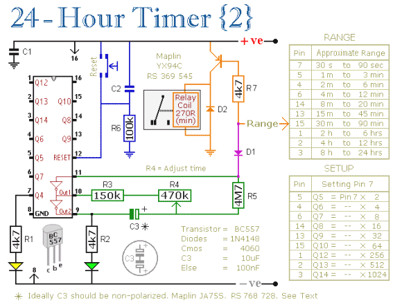 24 hour Mk2 Circuit Diagram